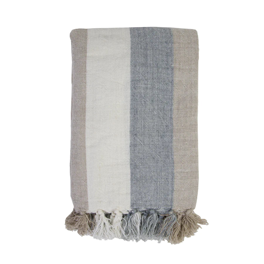 Monterey Oversized Throw Ocean/Natural