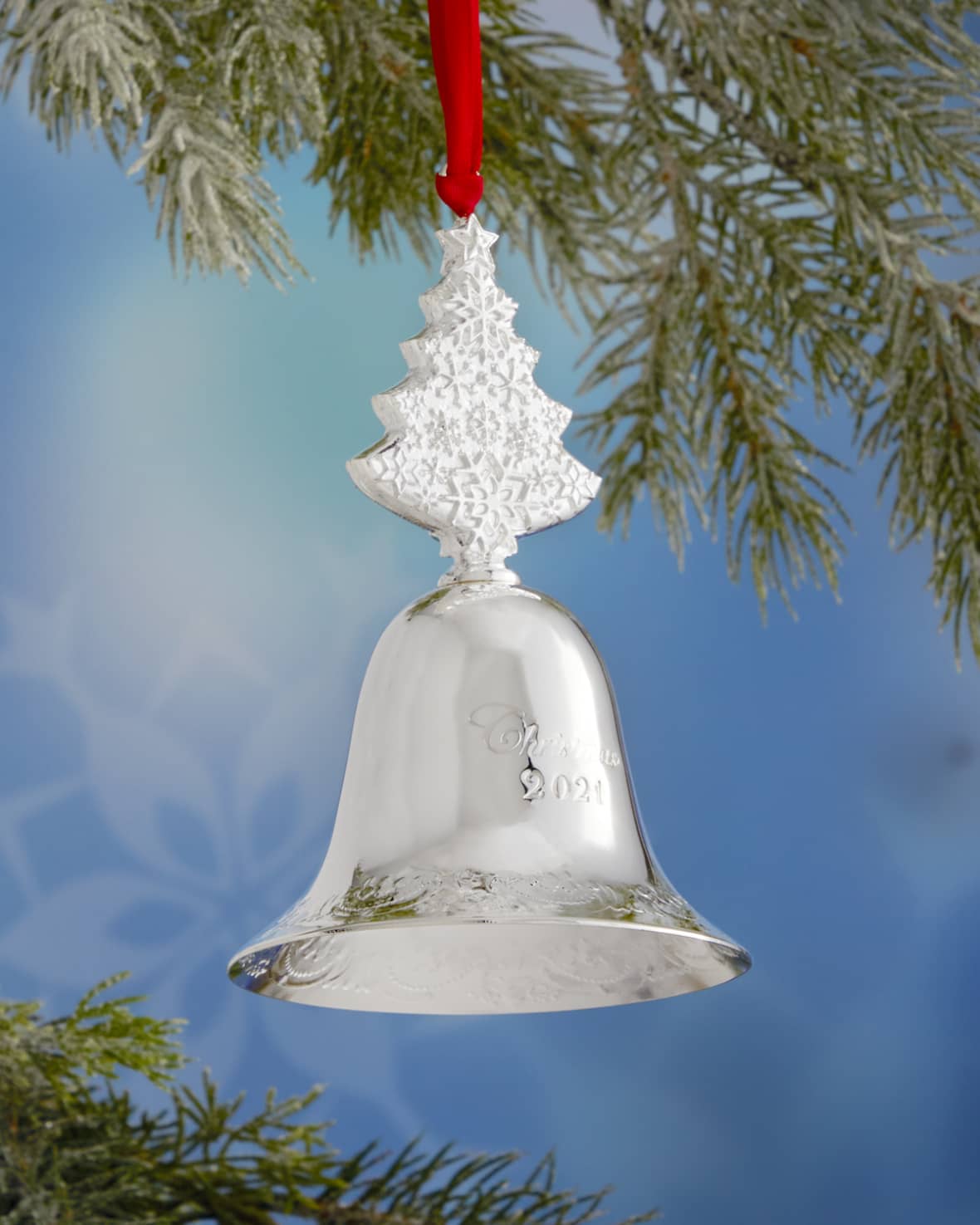 Wallace Silver Plated Grande Baroque Bell Ornament