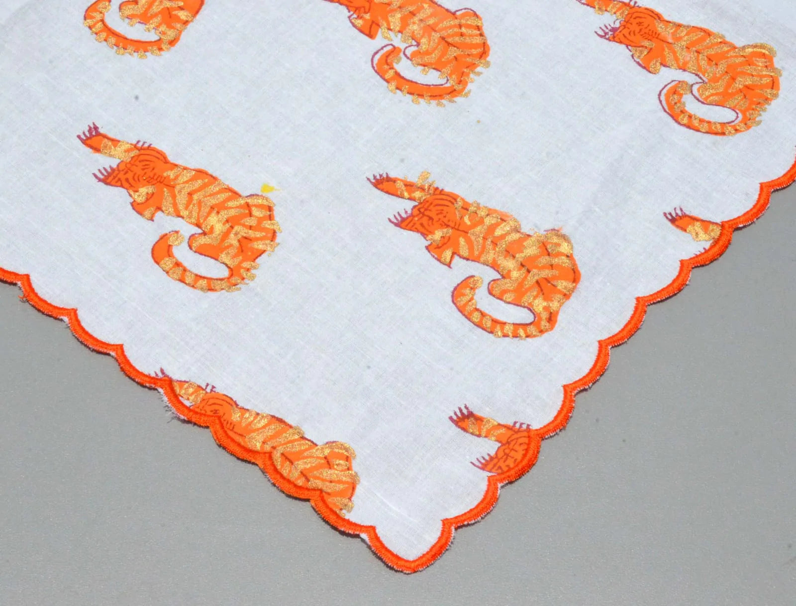 Tiger Orange Napkins - Set of 4