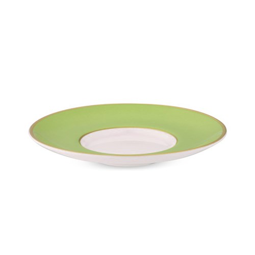 Colorsheen Green Gold Ultra-White Tea Saucer