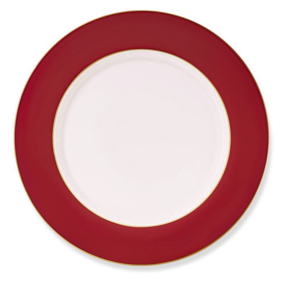 Colorsheen Red Gold Ultra-White Salad Plate