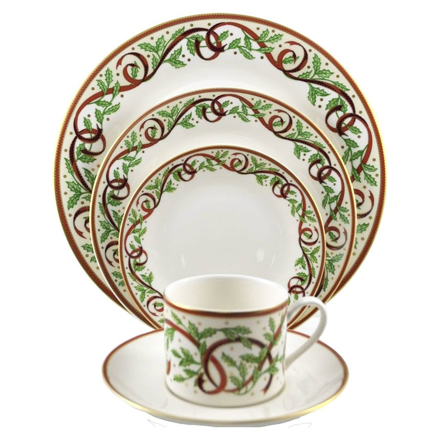 Winter Festival White Dinner Plate