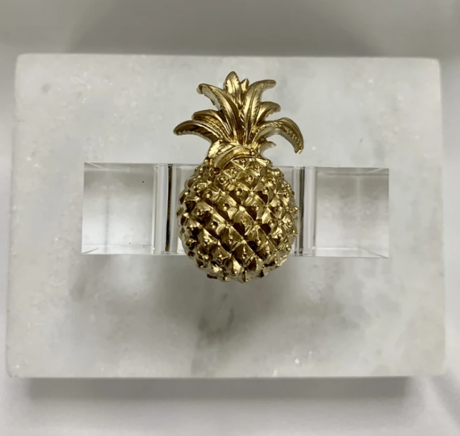 Pineapple Napkin Ring - Set of 4