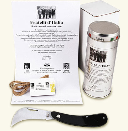 Berti Knives Roncola Black Lucite