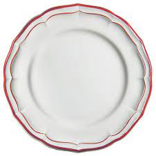 Filet Red Dessert Plate