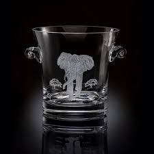 Julie Wear Elephant Crystal Ice Bucket