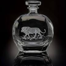 Julie Wear Lion Crystal Decanter