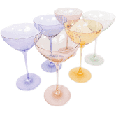 Estelle Colored Martini Glass - Set 2