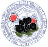 Oiseau Bleu Fruits Dessert Fig