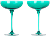 Estelle Colored Champagne Coupe - Set of 2