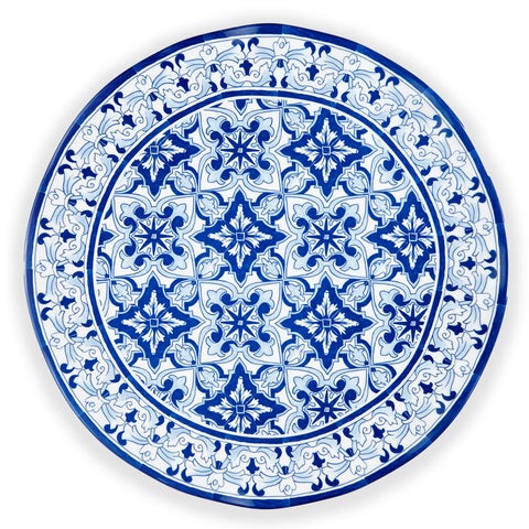 Talavera Azul Round Platter 16"