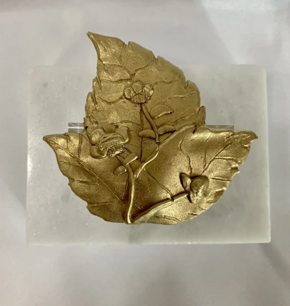 Tobacco Leaf Napkin Ring - Set of 4