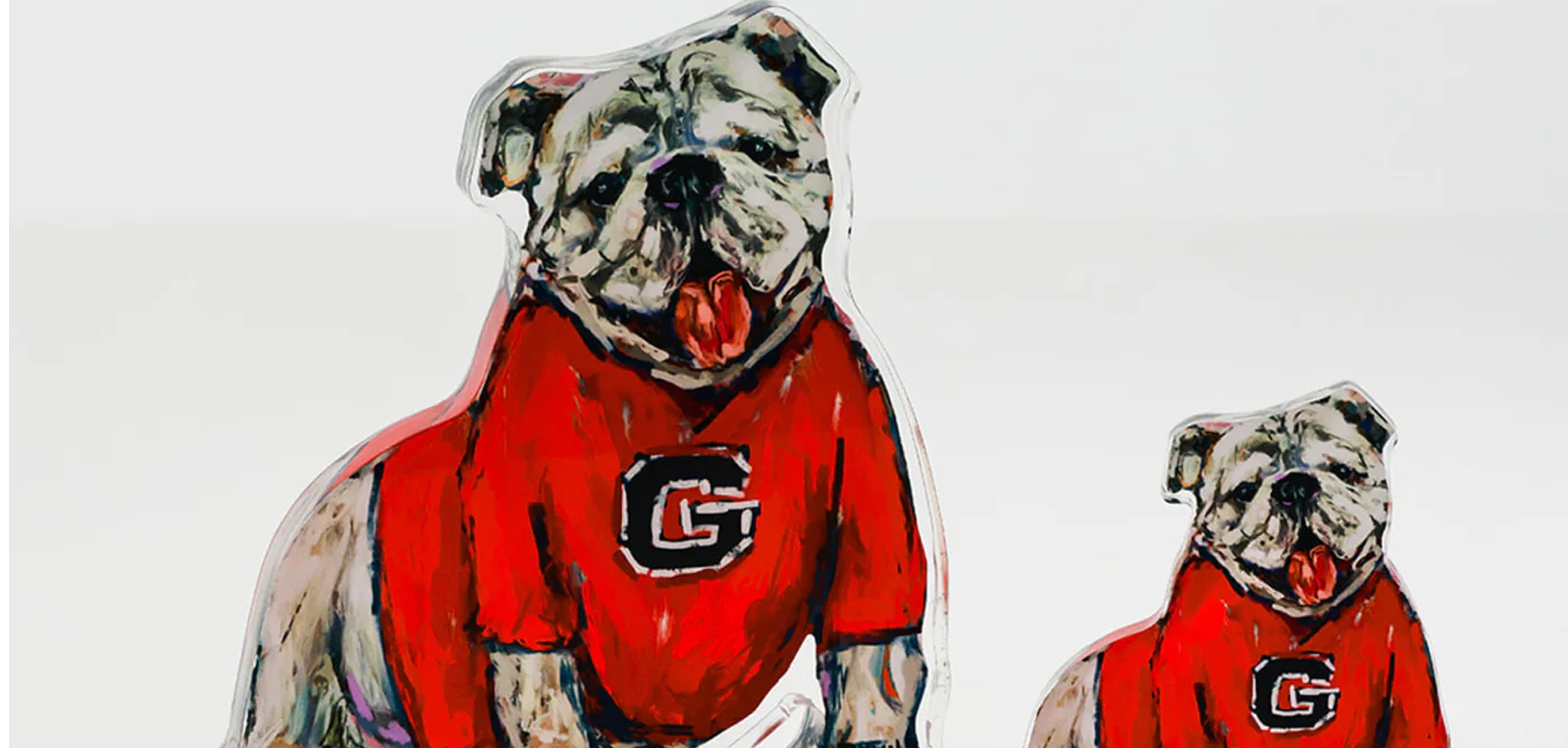 acrylic georgia bulldog