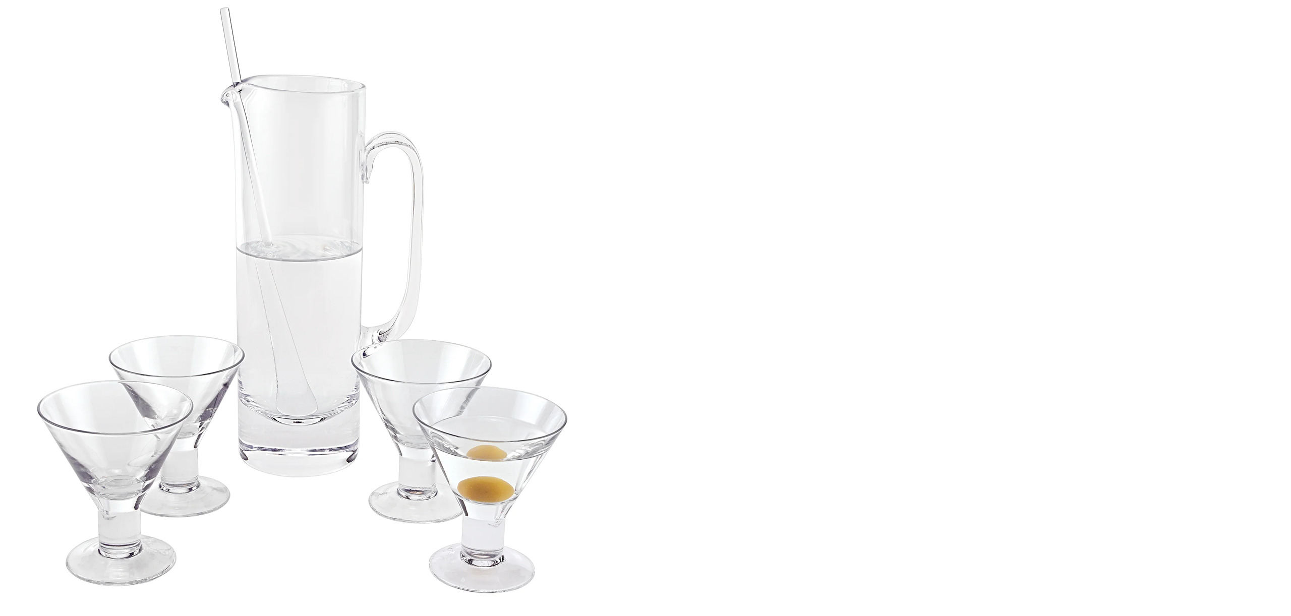 badash pitcher and glasses