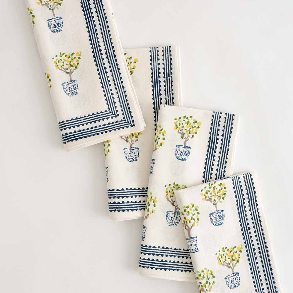 Lemon Topiary Napkin | Set of 4