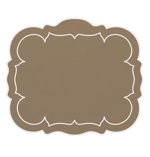 Linho Placemats Scalloped Rectangular Set of 4