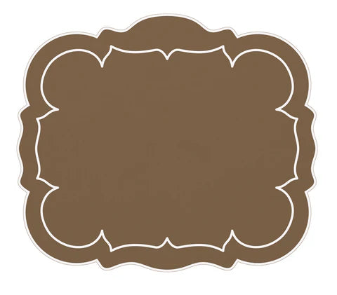 Linho Placemats Scalloped Rectangular Set of 4