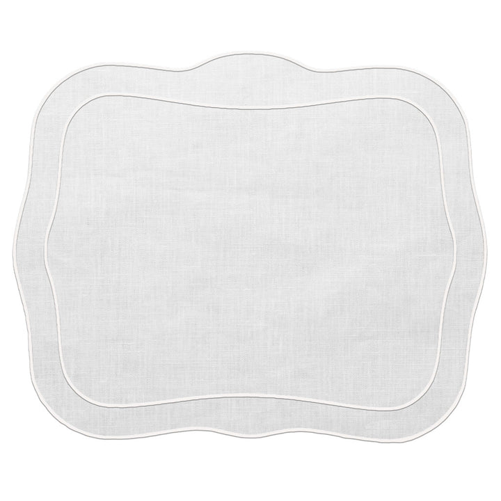 Linho Placemats White Patrician Set of 4