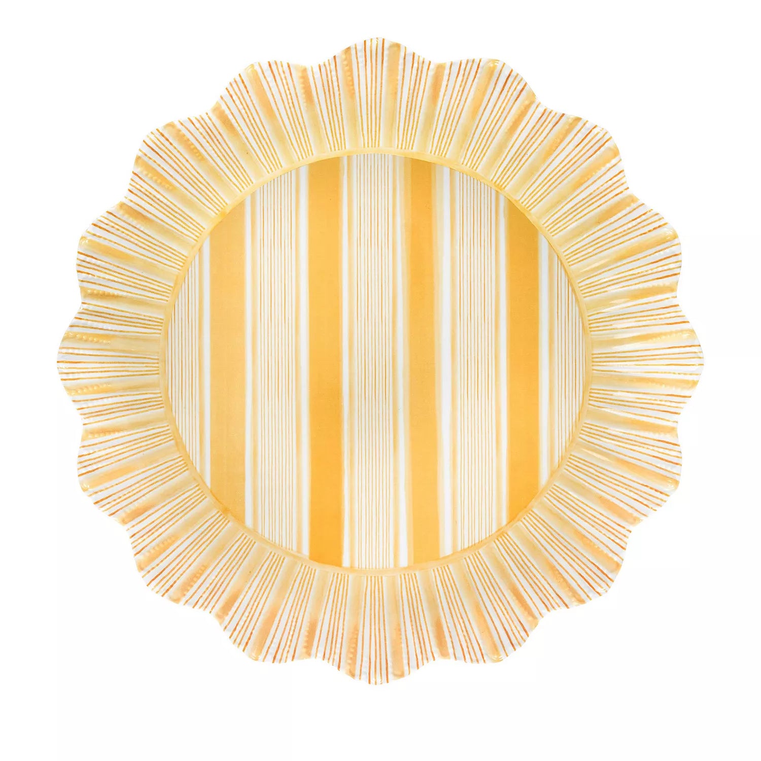 Cabana Stripe melamine dessert/salad plates - Set of 4