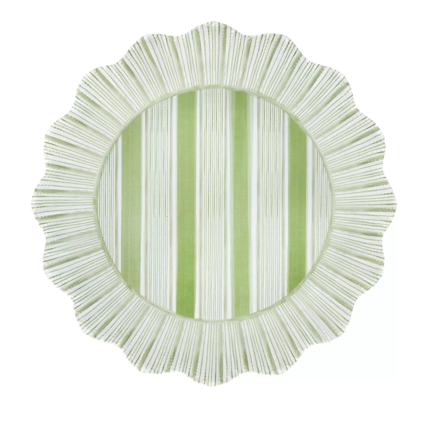Cabana Stripe melamine dinner plates - Set of 4