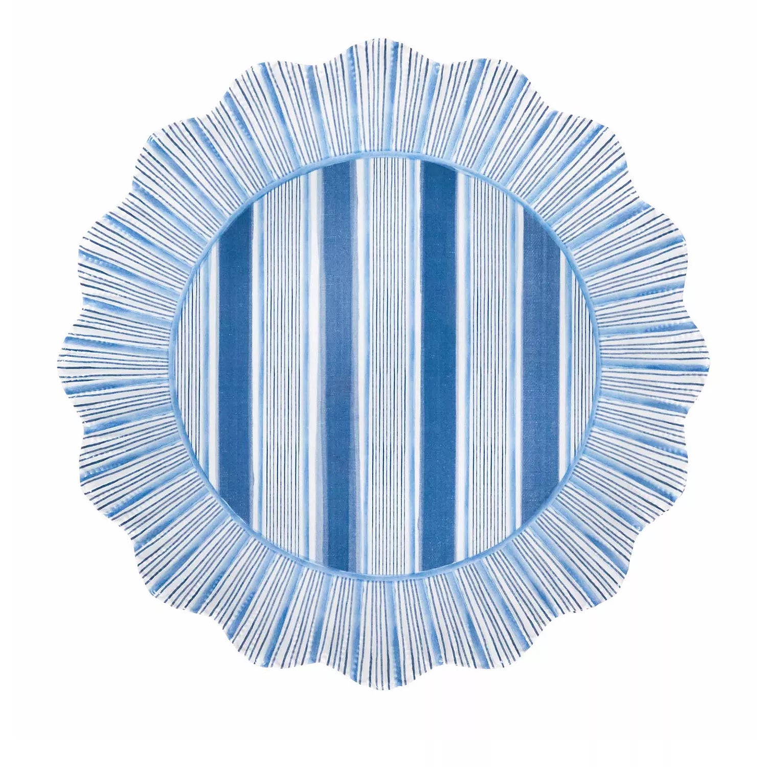 Cabana Stripe melamine dessert/salad plates - Set of 4