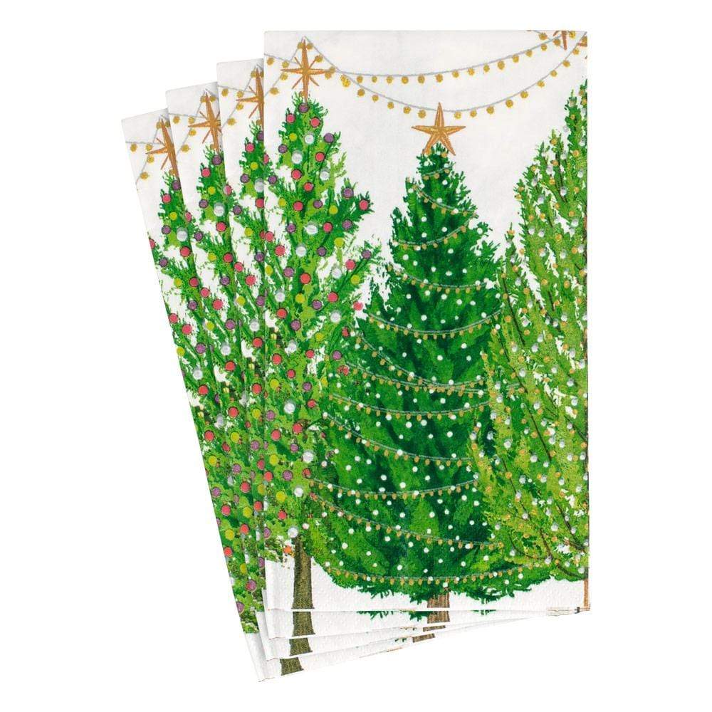 Christmas Tree with Lights Paper Guest Towels