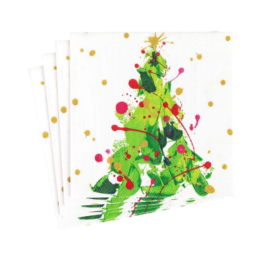 Splatter Tree Cocktail Napkins