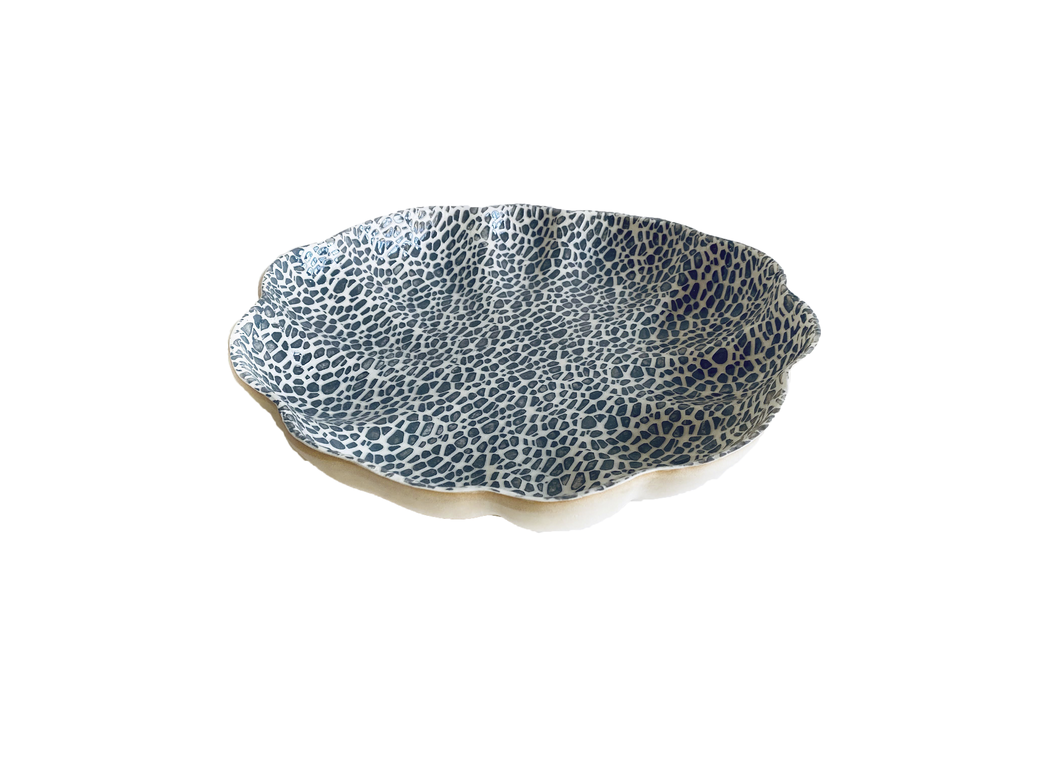 Poppy Large Scallop Bowl