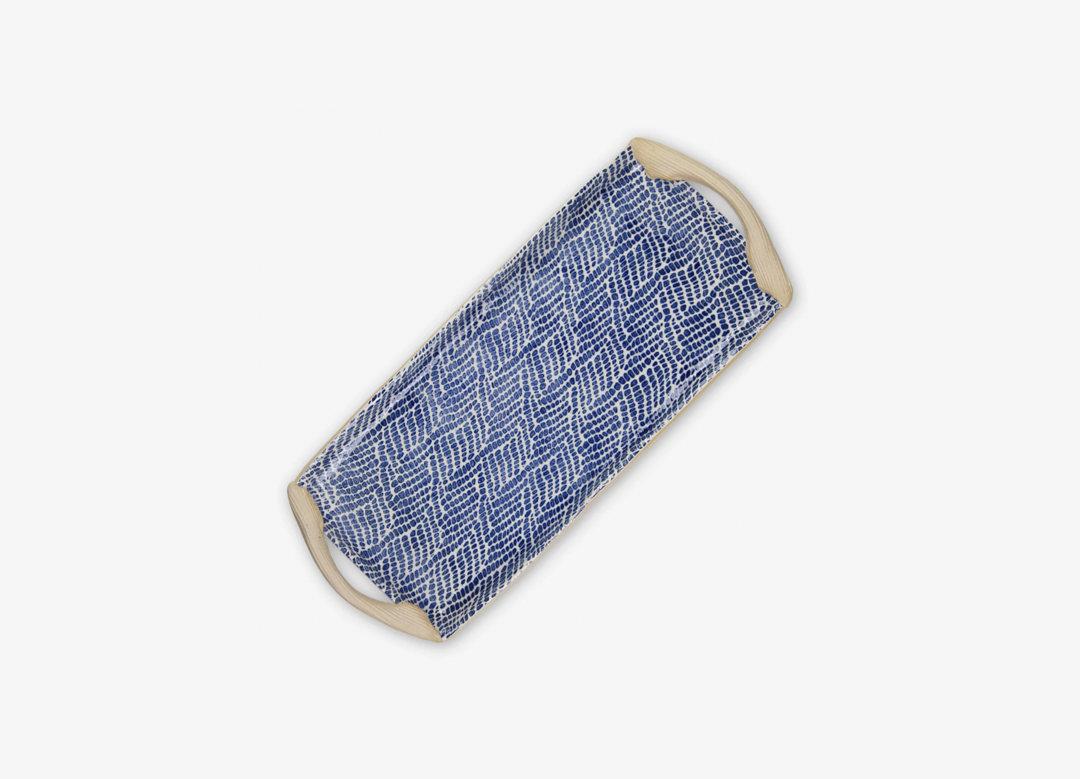 Cobalt Tart Tray with Handles