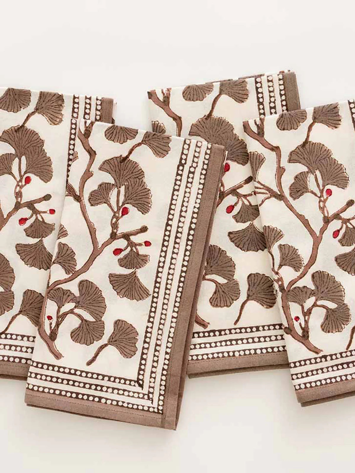 GINKGO TAUPE NAPKIN | SET OF 4