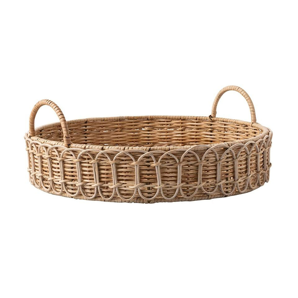 Provence Rattan Round Tray