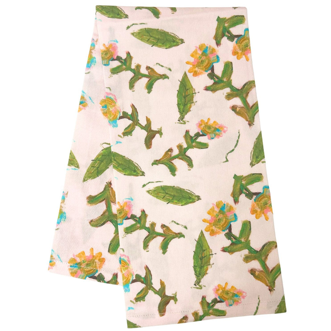 Flora Rosa Tea Towel