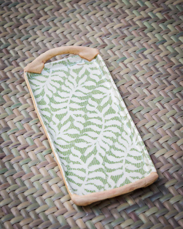 Opal Tart Tray with Handles