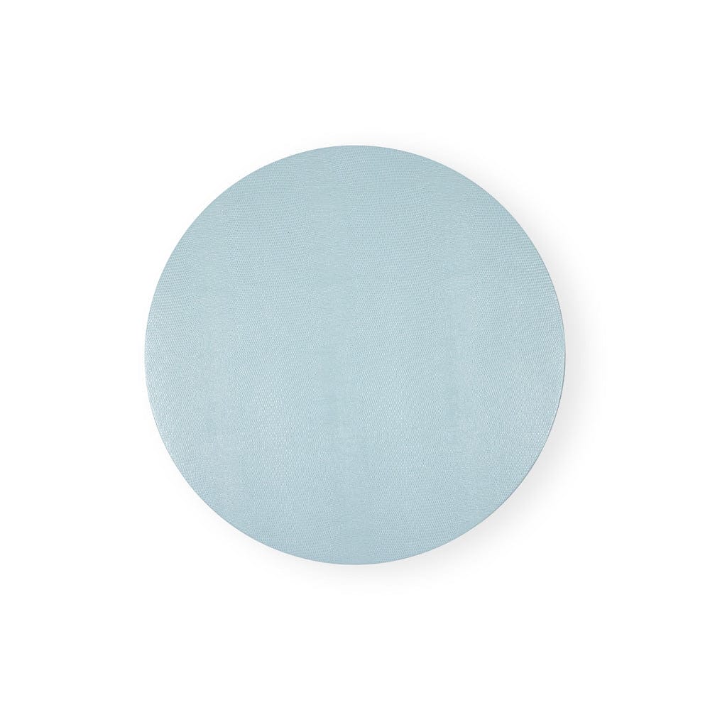 Round Lizard Placemat Soft Aqua