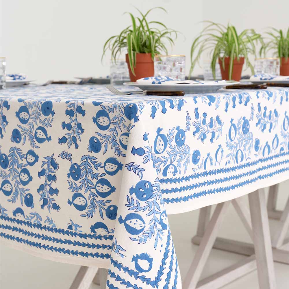 Pom Bells Wedgewood Tablecloth