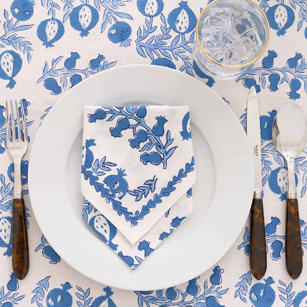 Pom Bells Wedgewood Tablecloth