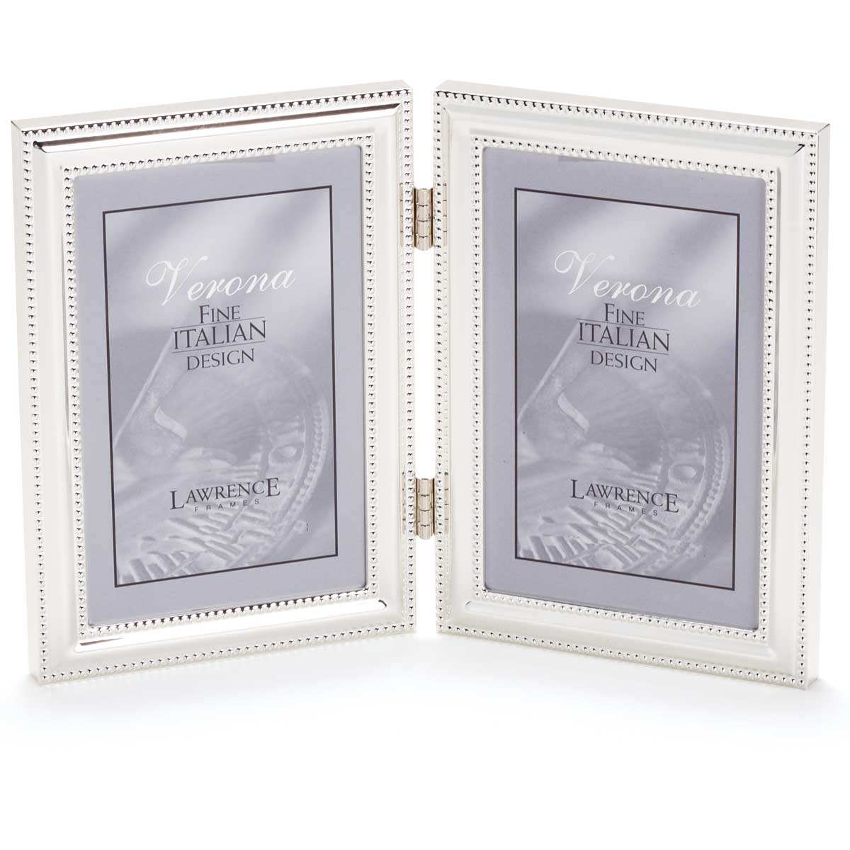 Silver Plate Frame 5x7 Double