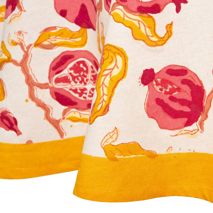 Pomegranate Yellow and Red Tablecloth
