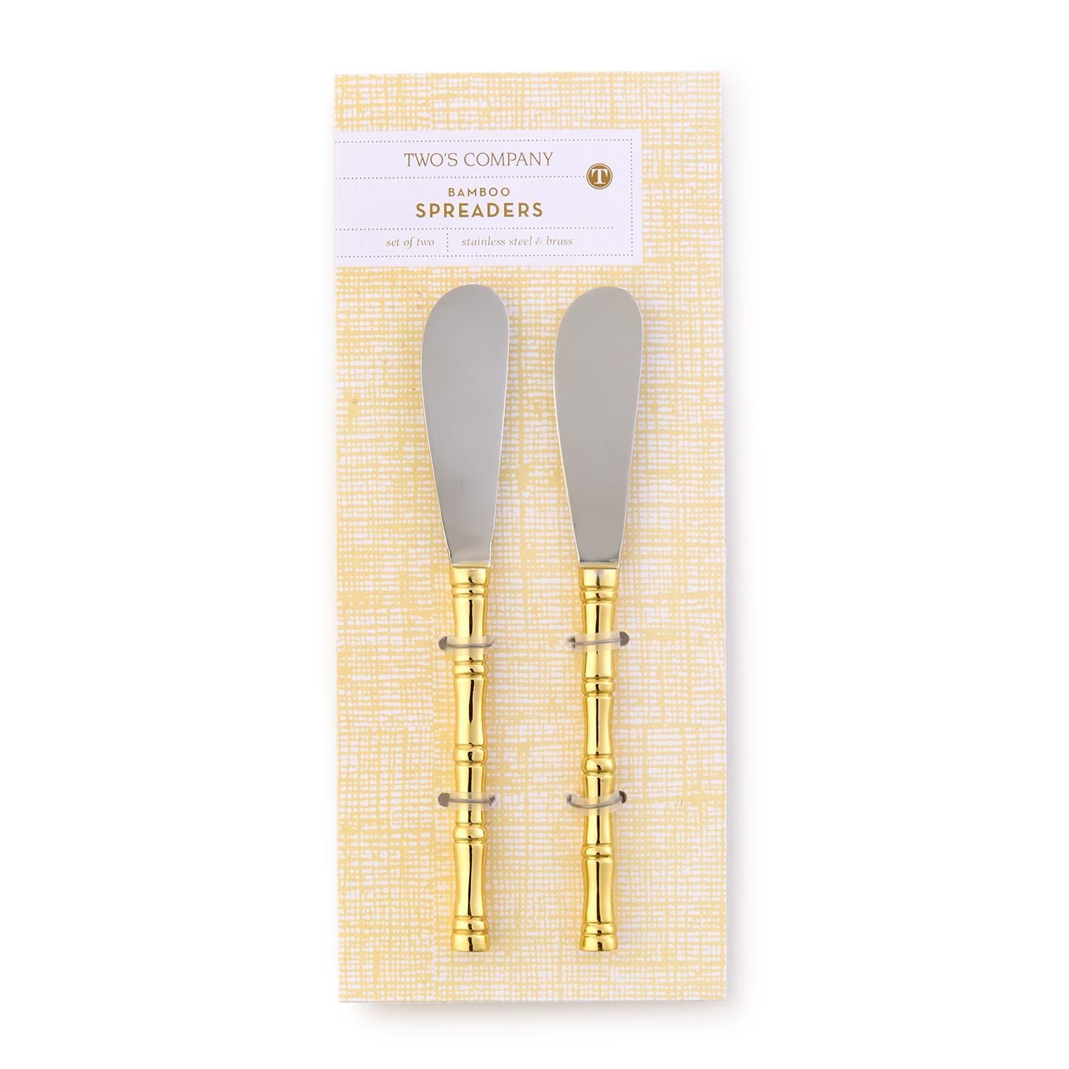 Gold Bamboo Spreader Set of 2