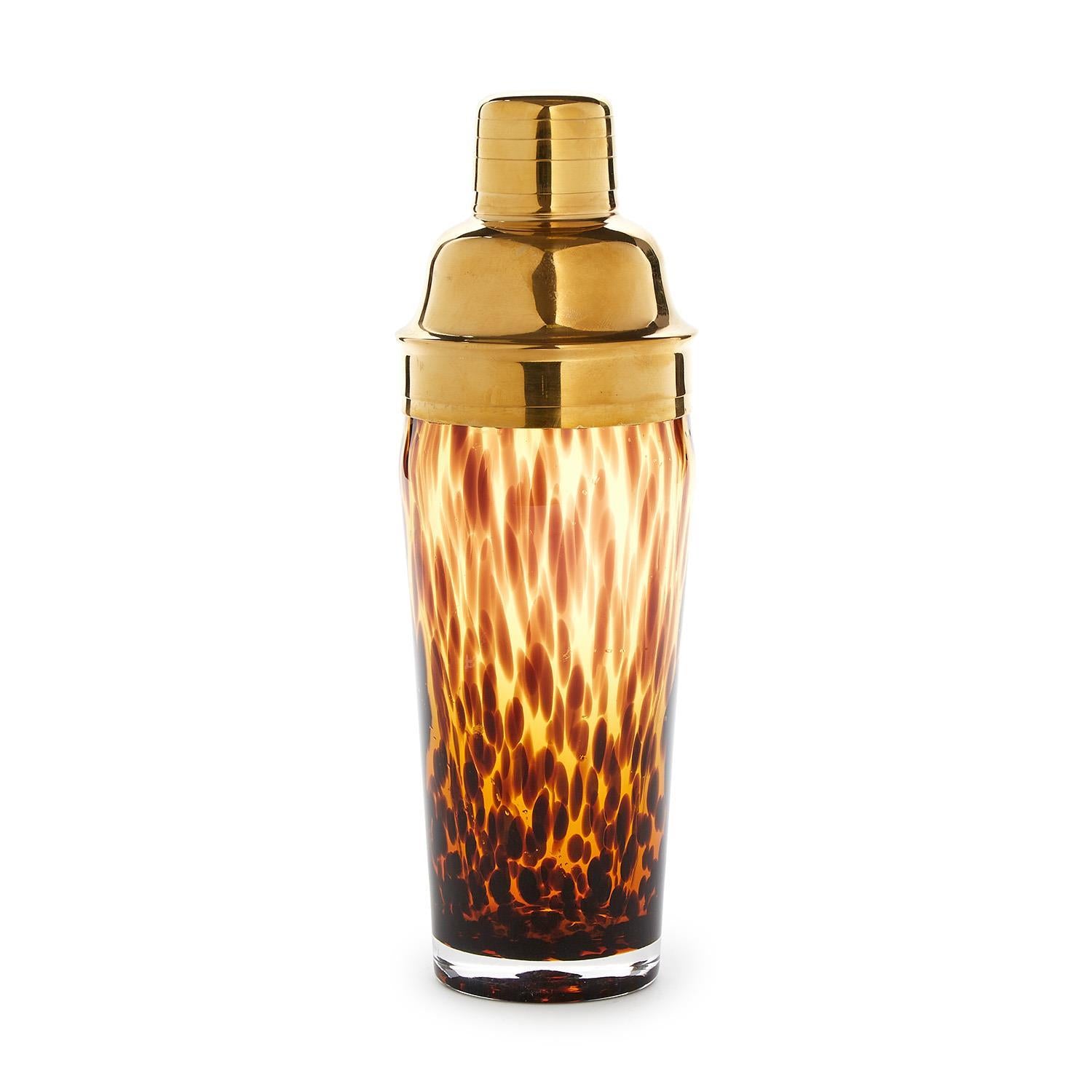 Tortoise Print Cocktail Shaker