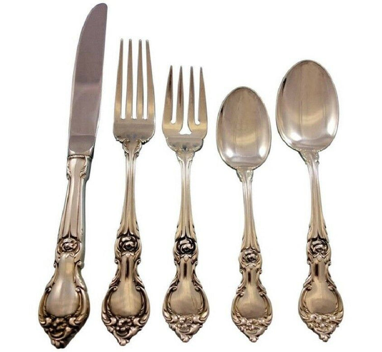 ESTATE - Lunt Silver Alexandra Sterling Flatware by the Setting