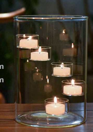 Suspended Glass Tealight Hurricane - 5 Light