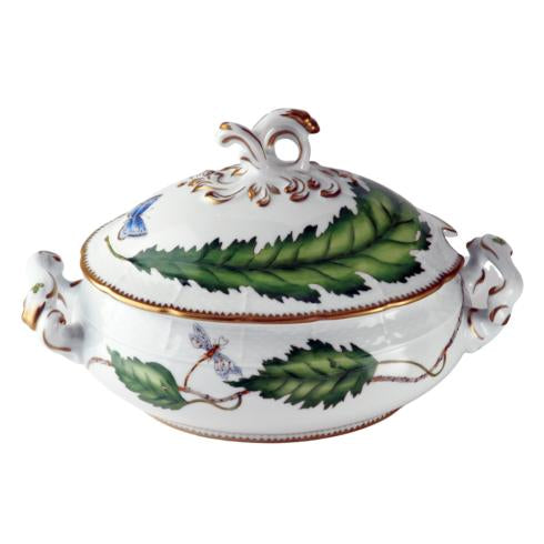 Anna Weatherley Green Leaf Oval Tureen