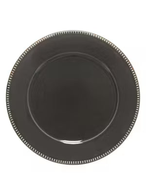 Luzia Round Salad Plate Dark Grey
