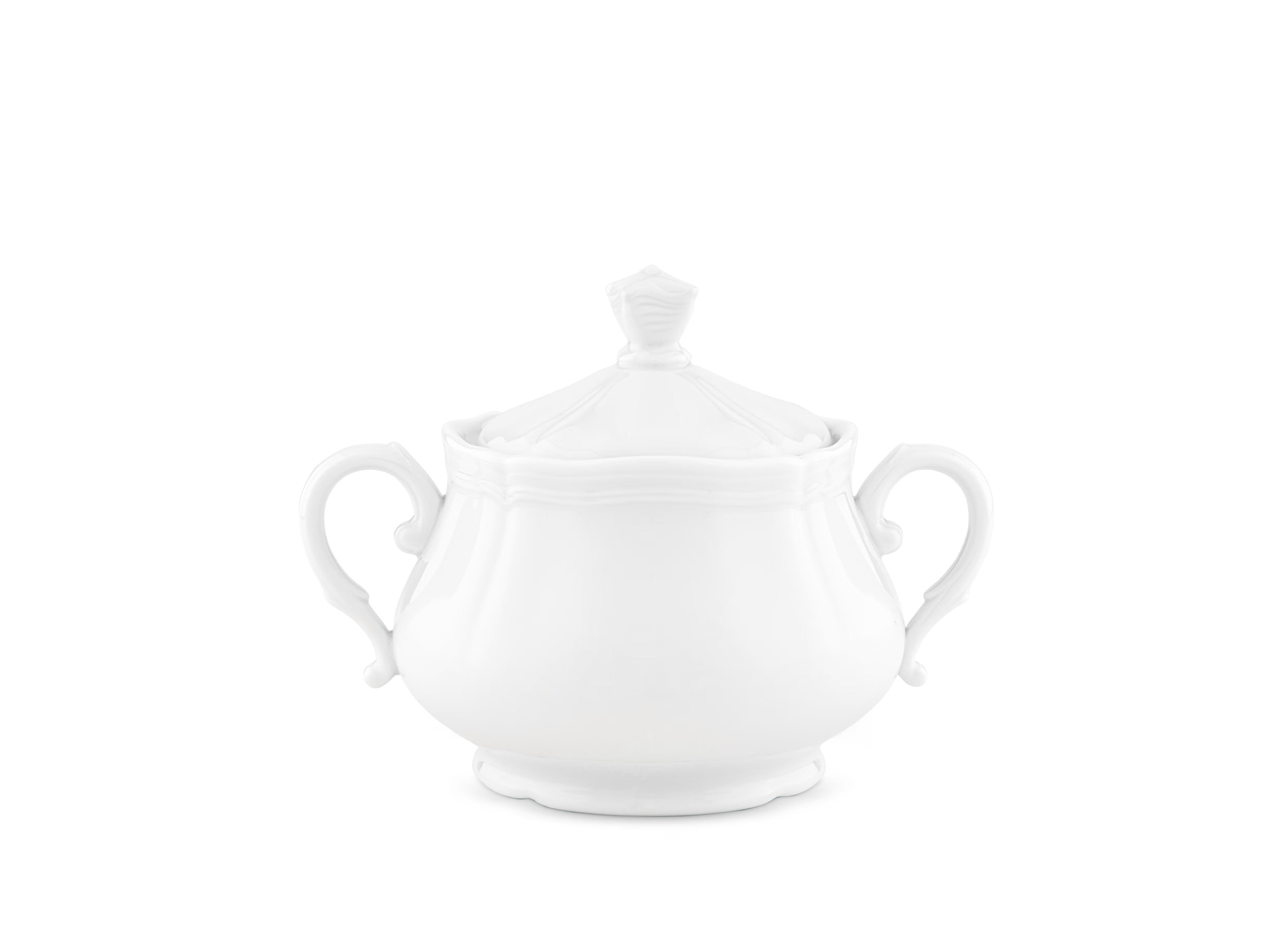 Large Antico Doccia Bianco Sugar Bowl