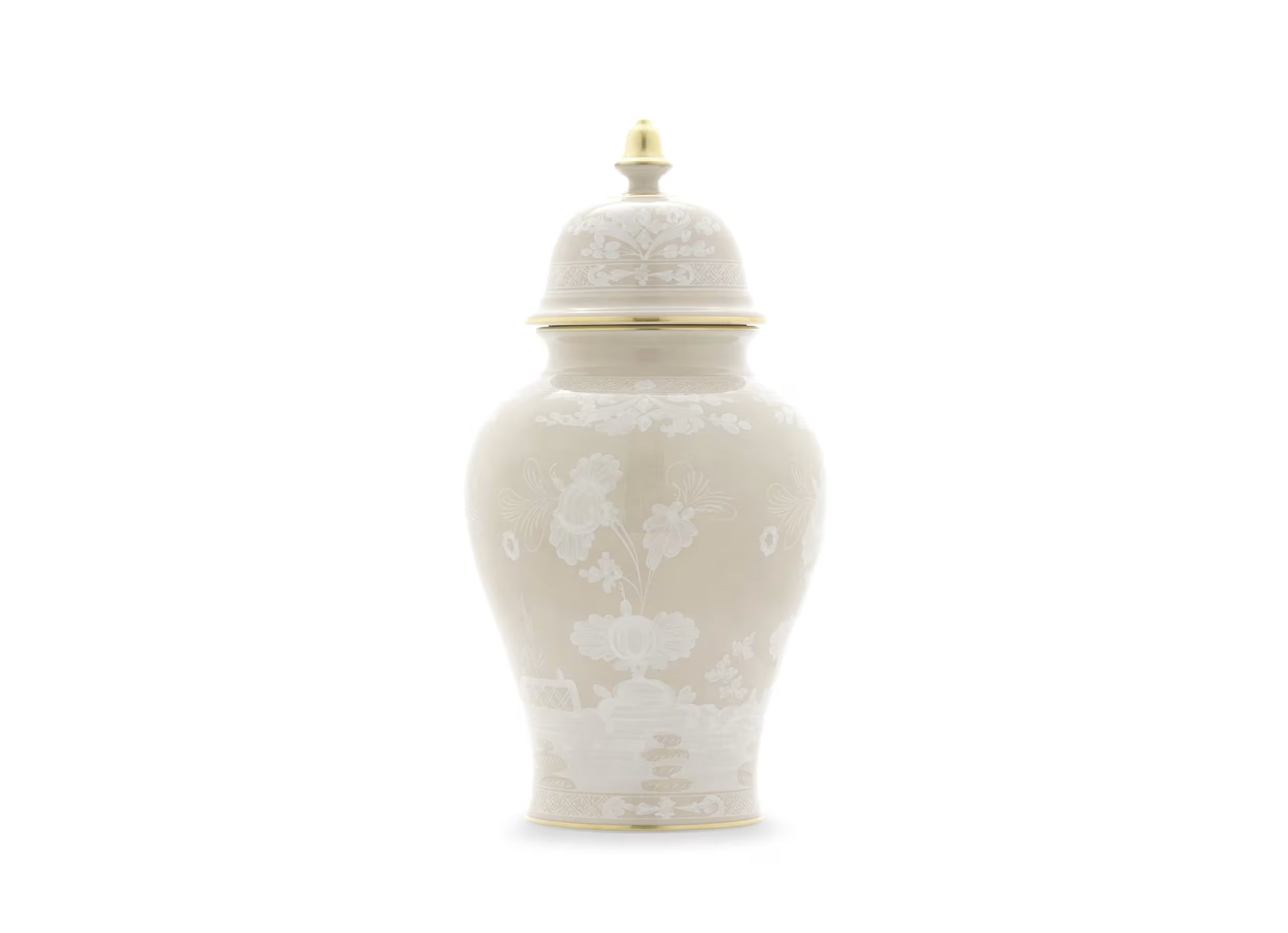 Oriente Italiano Large Potiche Vase with Cover