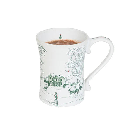 Country Estate Winter Frolic Evergreen Mug
