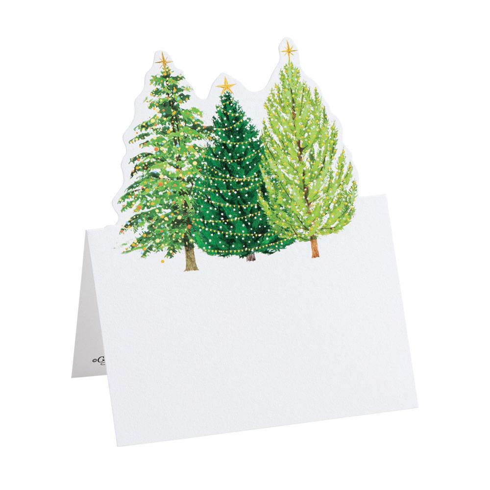 Christmas Tree with Lights Place Card