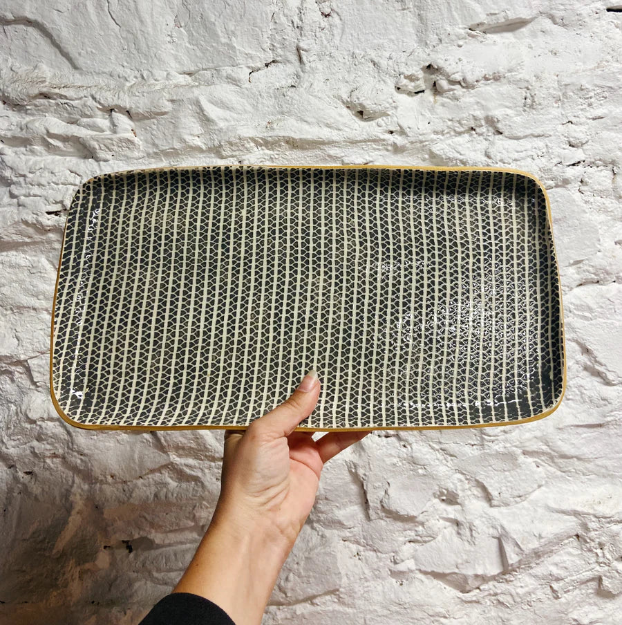 Charcoal Tasting Tray