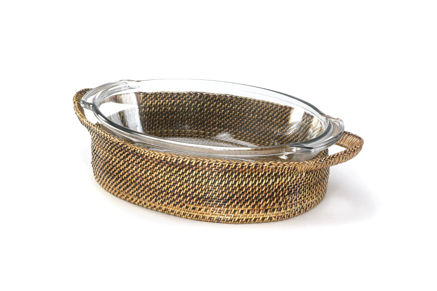 Oval Casserole with Basket